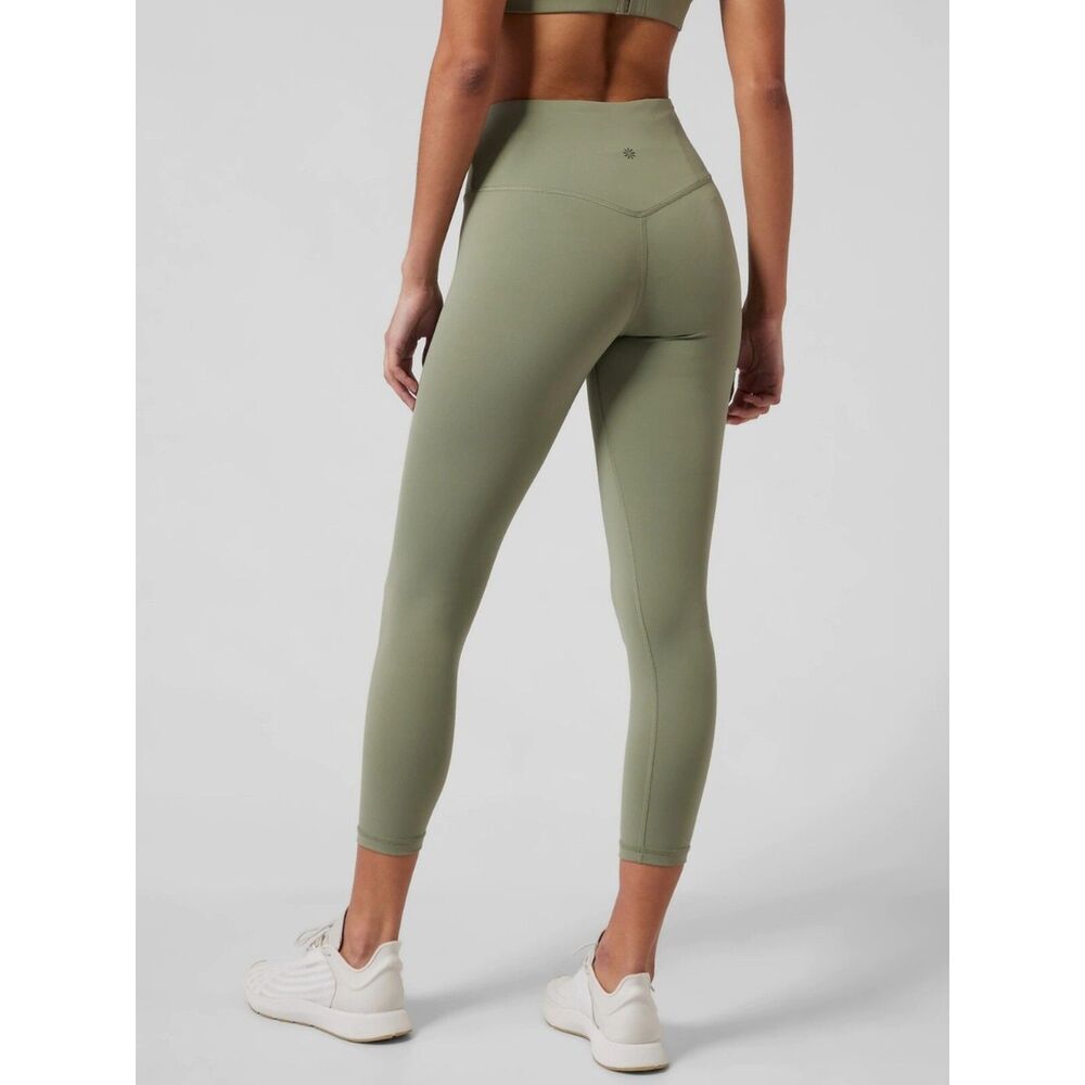 Athleta Olive Green High-Rise 7/8 Leggings